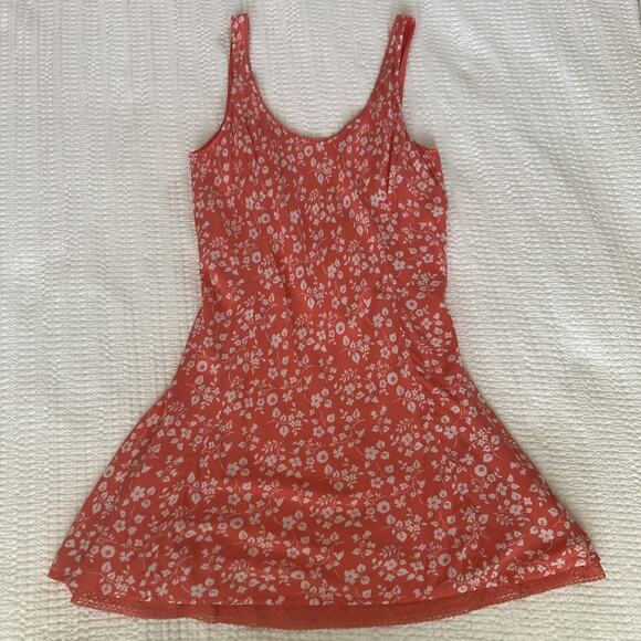 Abercrombie & Fitch Red Floral Midi Dress - Picture 1 of 12